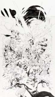 Howard Porter Titans #10 Cover Original Art (DC, 2009).