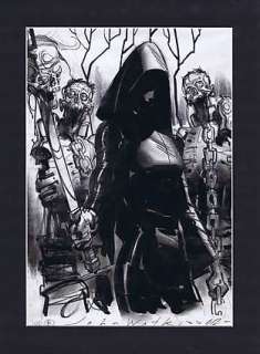 WALKING DEAD PRODUCTION ART JOHN WATKISS: MICHONNE Issue #2 Preliminary Sketch
