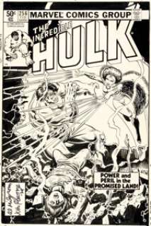 John Romita Jr. and Al Milgrom The Incredible Hulk #256 Cover - Sabra First Full Appearance Original Art (Marvel, 1981). | Heritage