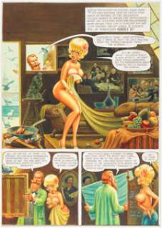 Harvey Kurtzman, Will Elder, and Russ Heath Playboy September-1963 "Little Annie Fanny" Complete 4-Page Story Original Art (HMH, 1963). (Total: 4 Original Art)