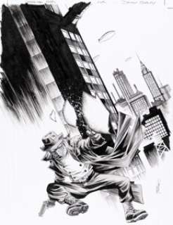 Declan Shalvey Spider-Man Noir #4 Variant Cover Original Art (Marvel, 2020).