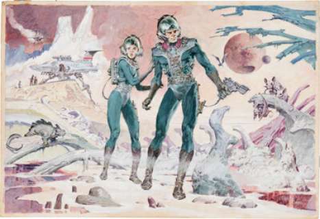 Gerry Talaoc - Sci-Fi Painting Original Art (1988).