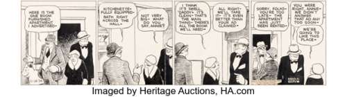 Harold Gray Little Orphan Annie Daily Comic Strip Original Art dated 11-16-34 (Chicago Tribune, 1934).