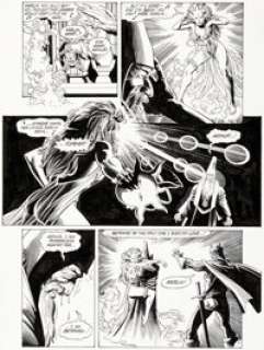 Brian Bolland and Terry Austin Camelot 3000 #8 Story Page 7 Original Art (DC, 1983).