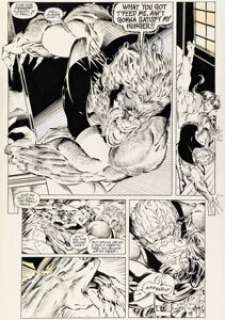 Andy Kubert and Matt Ryan X-Men #28 Psylocke vs. Sabretooth Story Page 9 Original Art (Marvel, 1993).