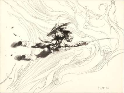Frank Frazetta Kubla Khan Portfolio Plate #3 Illustration Original Art (1975). | Heritage
