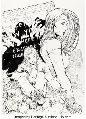 Francis Manapul and Jason Gorder Witchblade #68 Cover Original Art (Image, 2003).