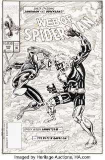 Alex Saviuk Web of Spider-Man #108 Sandstorm Cover Original Art (Marvel, 1994). | Heritage
