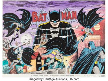 Sheldon Moldoff Batman: The Beginning Limited Edition #3 Illustration Original Art (DC, 1996).