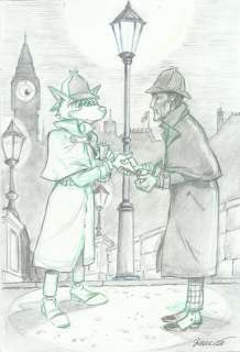 Bernat, Serrat | Bernat, Serrat - Original drawing - Sherlock Holmes - Great Legends | Catawiki