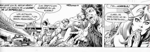 Romero, Enric Badia | Enric Badia Romero - Original strip - Axa - Page volante - Exemplaire unique - (1980) | Catawiki