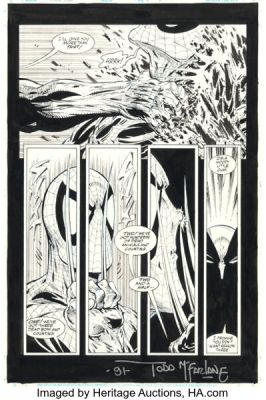 Todd McFarlane Spider-Man #12 Wolverine Story Page 7 Original Art (Marvel, 1991). | Heritage