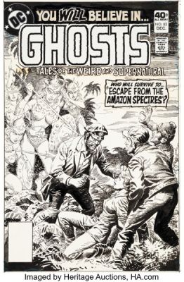 Luis Dominguez Ghosts #83 Cover Original Art (DC, 1979).