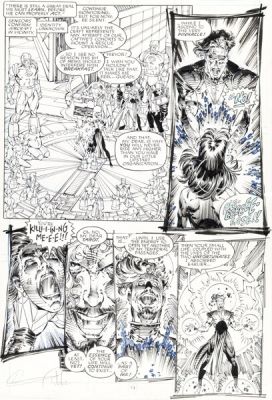 Whilce Portacio and Art Thibert The Uncanny X-Men #282 Death of the Hellions Story Page 10 Original Art (Marvel, 1991). | Heritage