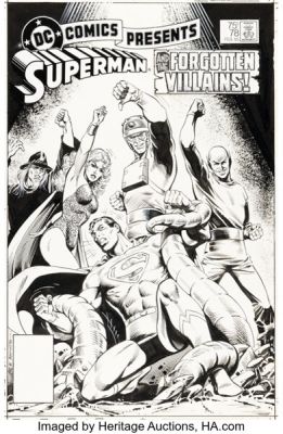 Eduardo Barreto DC Comics Presents #78 Superman Cover Original Art (DC, 1985). | Heritage