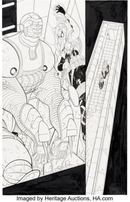 Tradd Moore Let Them Live!: Unpublished Tales from the DC Vault #1 Harley Quinn and Deadshot Story Page 12 Original Art (DC/Digital First, 2021).