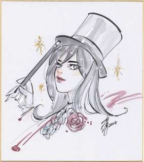 Peach Momoko autographed Hand-Drawn Shikishi "Satana" | Mandarake (Big Web)