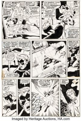 Sal Buscema and Sam Grainger The Avengers #89 Captain Marvel Story Page 3 Original Art (Marvel, 1970). | Heritage