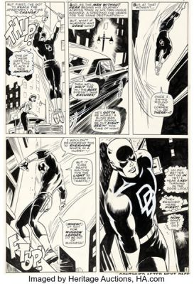 Gene Colan and Frank Giacoia Daredevil #20 Story Page 4 Original Art (Marvel, 1966). | Heritage