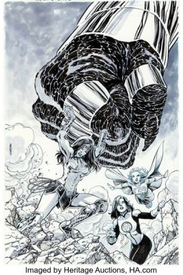 Jesus Merino Wonder Woman #48 Cover Original Art (DC, 2018). | Heritage