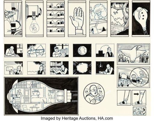 Chris Ware The Acme Novelty Library Story Page Original Art (Fantagraphics, 1995-96). (Total: 2 Original Art) | Heritage