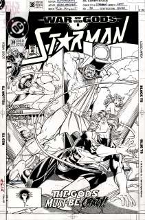Kevin Maguire Rick Bryant - starman 38 cover (dc, 1991) phantom lady vs achilles! ‘war of the gods! Part 5‘