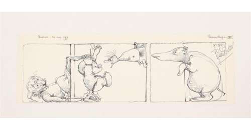 DULIEU, JEAN (1921-2006). ORIGINAL DRAWING PAULUS DE BOSKABOUTER AND EUCALYPTA | Zwiggelaar Auctions