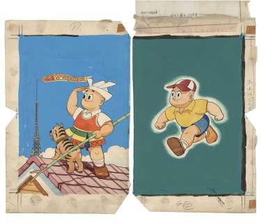 Saburo Fukuda’s handwritten color manuscript "I am Gonta" 2 sheets | Mandarake (Big Web)