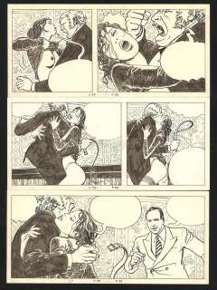 Milo Manara - Planche originale n°33, prépubliée dans l‘Echo des Savanes en 1991 - Le Déclic 2 - Le Déclic