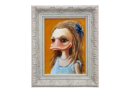 Prof. Volker Schönwart | Donald Duck - Nach Pierre-Auguste Renoir: Neufassung der kleinen Tänzerin - Exemplaire unique - (2023) | Catawiki