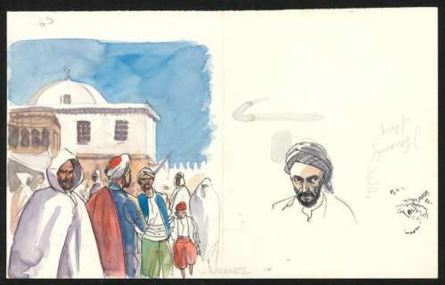 Jacques Ferrandez - Etude de personnages