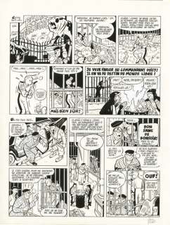 Schwartz | Schwartz, Olivier - Planche originale - Une Aventure de Spirou et Fantasio par... T5 - Le Groom vert de gris - (2009) | Catawiki