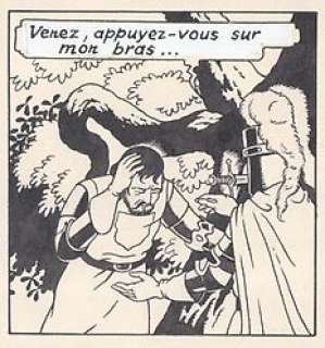 De Moor, Bob - 1 Page originale + album de luxe - De Leeuw van Vlaanderen / Le Lion de Flandre - (p.5) - 1949 | Catawiki