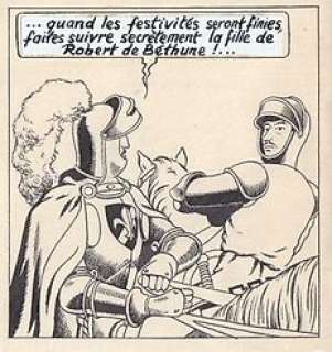 De Moor, Bob - 1 Page originale + album de luxe - De Leeuw van Vlaanderen / Le Lion de Flandre - (p.19) - 1949 | Catawiki