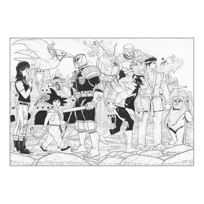 Sedat Oezgen Original Art - 11.75 x 16.5 - Heroes United | imCollectible Art