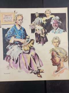 Renzo Calegari - 1 Original colour drawing - Le Donne nella Prateria - Home Sweet Home | Catawiki