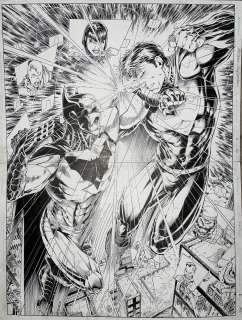 Brett Booth, Norm Rapmund - batman superman 6 pg 20- 21 dps