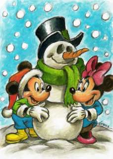 Joan Vizcarra - Mickey, Minnie & The Snowman | Catawiki
