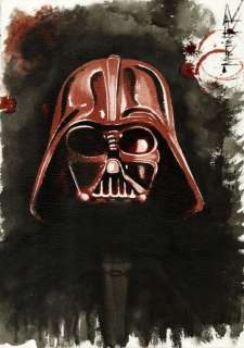Martin R.R. - Star Wars: Darth Vader - Wine Art - Original Painting | Catawiki