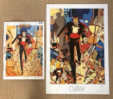 Torres, Daniel - 1 Dessin original préliminaire en couleur + impression offset - Opium - 1989 | Catawiki