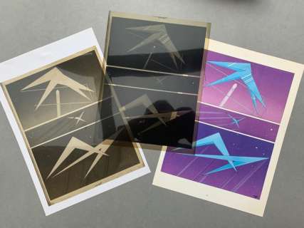 Moebius - 4 Film d’impression couleur - Sur l’Étoile - 1983 | Catawiki