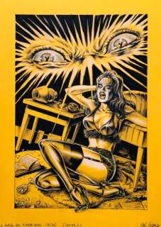 Nik Guerra - 1 Original colour page - Il Giallo del fumetto Nero - “Spettrus” tavola n. 16 - 2023 | Catawiki