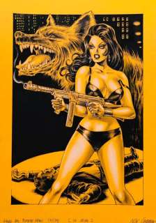 Nik Guerra - 1 Original colour page - Il Giallo del fumetto Nero - “La Jena” tavola n.31 - 2023 | Catawiki