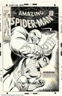John Romita Sr. - Original Cover Art to The Amazing Spider-Man #69 (Marvel, 1968). A truly spectacular cover from - | Heritage