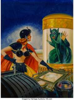 Robert Gibson Jones (American, 20th Century). I Remember Lemuria, Amazing Stories cover, March 1945. W...