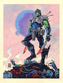 Frank Cirocco - sci-fi painted art cover - signed