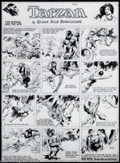 Hal Foster - Original Art for Tarzan Sunday dated 4-2-33 (United Features Syndicate, 1933). A fine draftsman and a - | Heritage