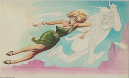 Frank Frazetta - Little Annie Fanny Unfinished Painting Original Art (Playboy, undated). This spectacular - | Heritage