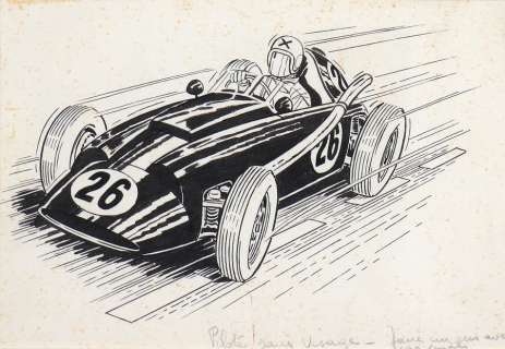 Graton | MichelÂ Vaillant, illustration Ã  l’encre de… | Millon