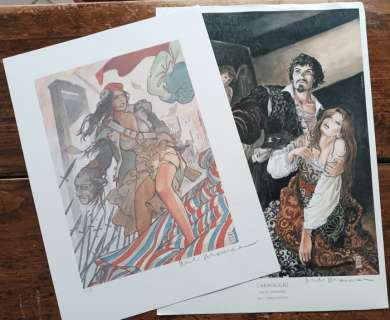 Milo Manara - 2 Print - Rivoluzione francese/Caravaggio | Catawiki